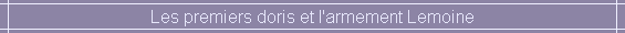 Les premiers doris et l'armement Lemoine